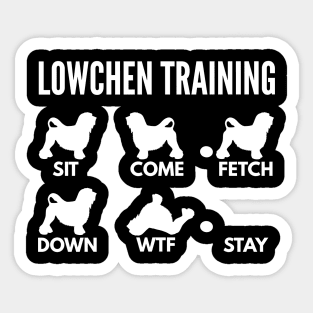 Lowchen Training Little Lion Dog Tricks Sticker